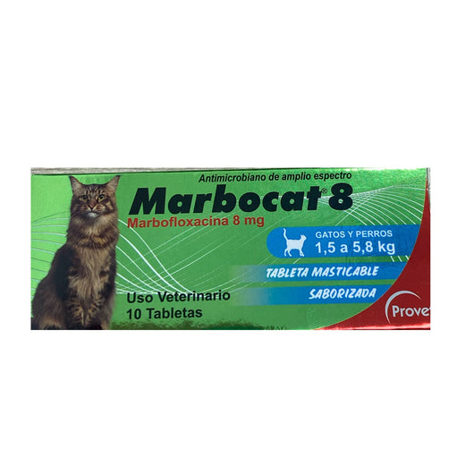 Marbocat De 8 mg Para Gato y Perro 1,5-5,8 Kg |Medicamentos perros y gatos|Medicamentos pet