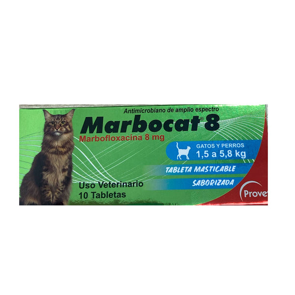 Marbocat De 8 mg Para Gato y Perro 1,5-5,8 Kg |Medicamentos perros y gatos|Medicamentos pet