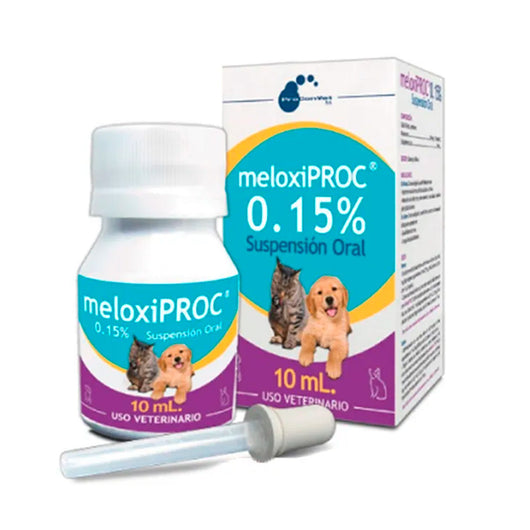 Meloxiproc Suspensión Oral Para Perro y Gato 10 mL |Medicamentos perros y gatos|Medicamentos pet