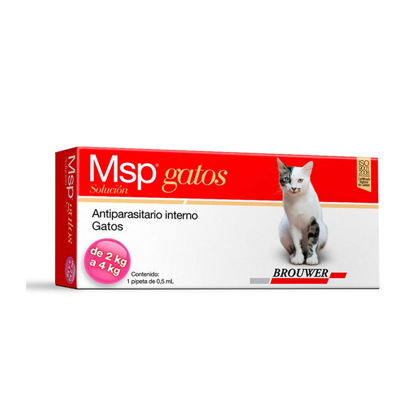 Antiparasitario Msp Para Gatos 2-4 Kg |Medicamentos perros y gatos|Medicamentos pet
