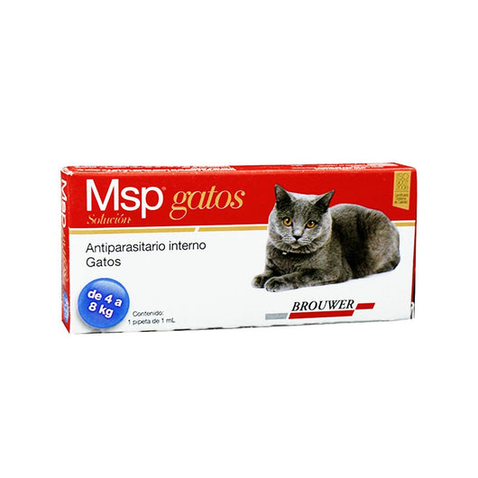 Antiparasitario Msp Para Gatos 4-8 Kg |Medicamentos perros y gatos|Medicamentos pet