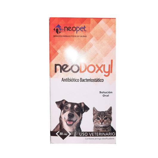 Antibiótico Bacteriostático Neodoxyl Para Perro y Gato 30 mL |Medicamentos perros y gatos|Medicamentos pet
