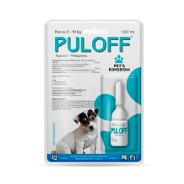 Antiparasitario Puloff Para Perro y Gato 2-10Kg|Medicamentos perros y gatos|Medicamentos pet