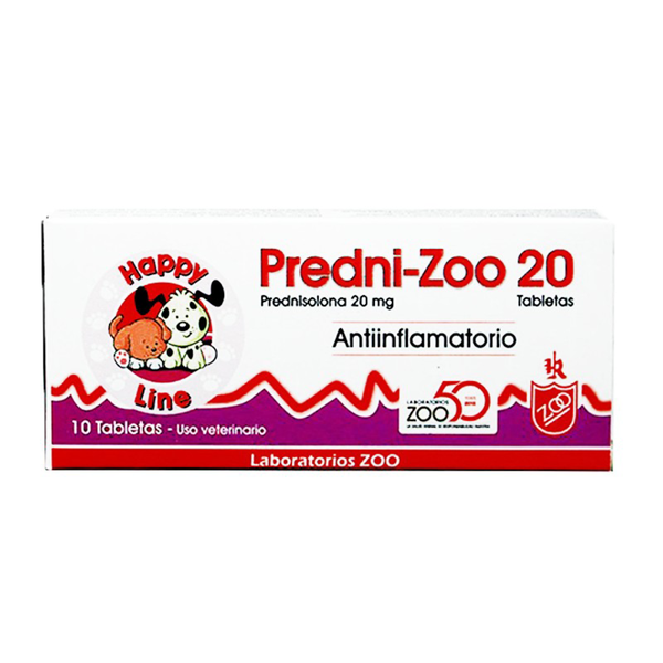Antinflamatorio Prednizoo 5 mg caja x 10 tab|Medicamentos perros y gatos|Medicamentos pet