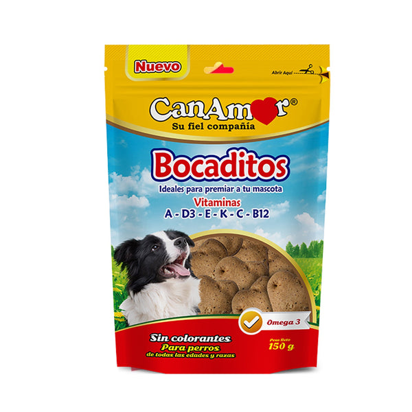 Bocaditos canamor 150gr | Snacks | Medicamentos pet