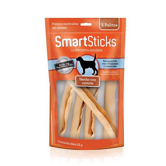 Smartsticks swett potato(camote) 5 palitos 92gr | Snacks | Medicamentos pet
