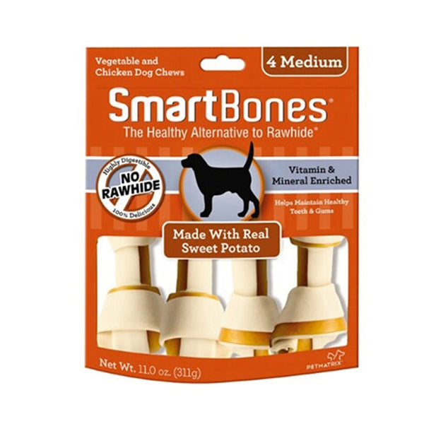 Smartbones sweet potato (camote) 8 mini huesos 112gr | Snacks | Medicamentos pet