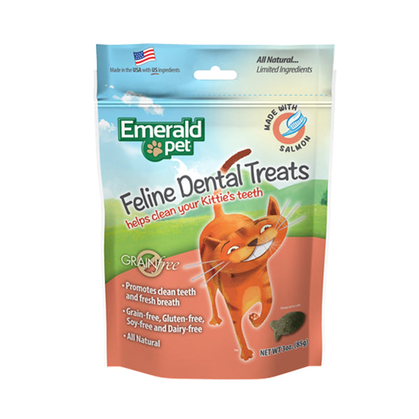 Dental salmon esmerald pet cat snack 85gr | Snacks | Medicamentos pet