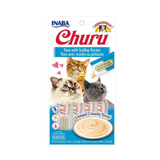 Snack churu tuna inaba cat atun y vieira Usa 604 56gr | Snacks | Medicamentos pet