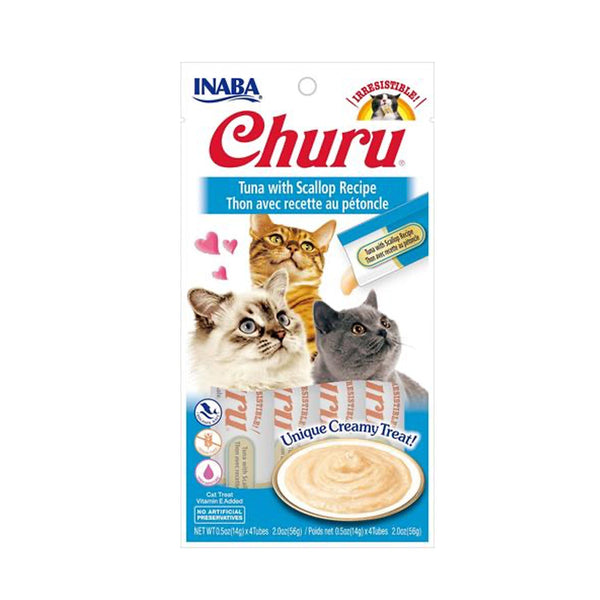 Snack churu tuna inaba cat atun y vieira Usa 604 56gr | Snacks | Medicamentos pet