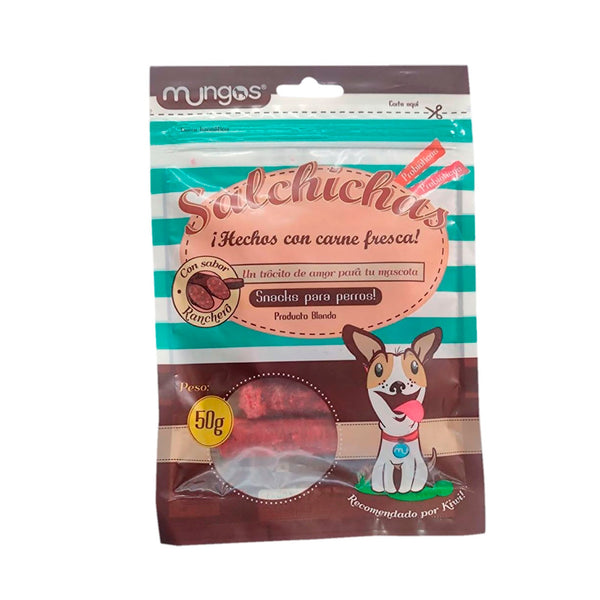 Salchichas Mungos 50gr | Snacks | Medicamentos pet