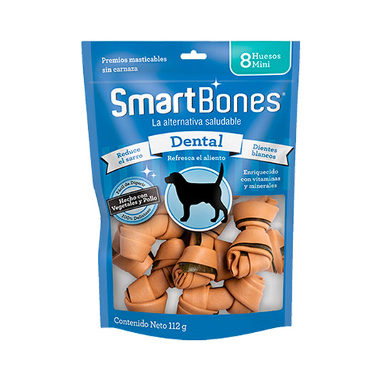 Snack Para Perro Smartbones Dental 8 Huesos Mini 112gr | Snacks | Medicamentos pet