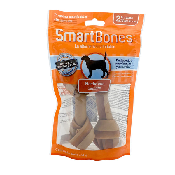 Snack Para Perro Smartbones Camote 2 Huesos Medianos 141gr | Snacks | Medicamentos pet