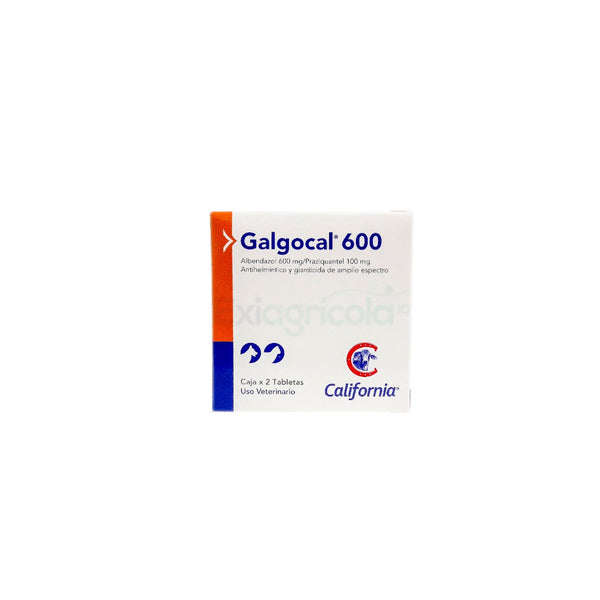 Antiparasitario Mixto Galgocal X 2 Tabletas 600 Mg|Medicamentos perros y gatos|Medicamentos pet